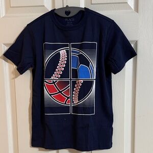 The Children's Place Navy Sports Ball Tee M